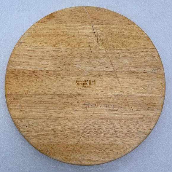 Selandia Designs 12" Wood Chip & Dip Dish Bowl Hardwood - Picture 2 of 3